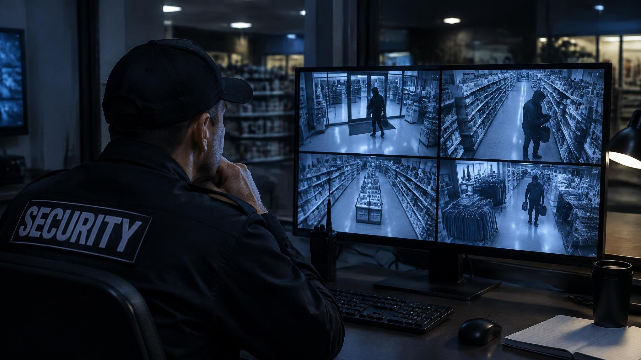 nighttime store surveillance