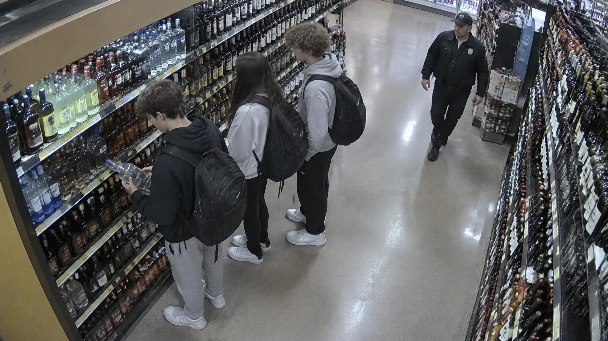 teenagers with backpacks