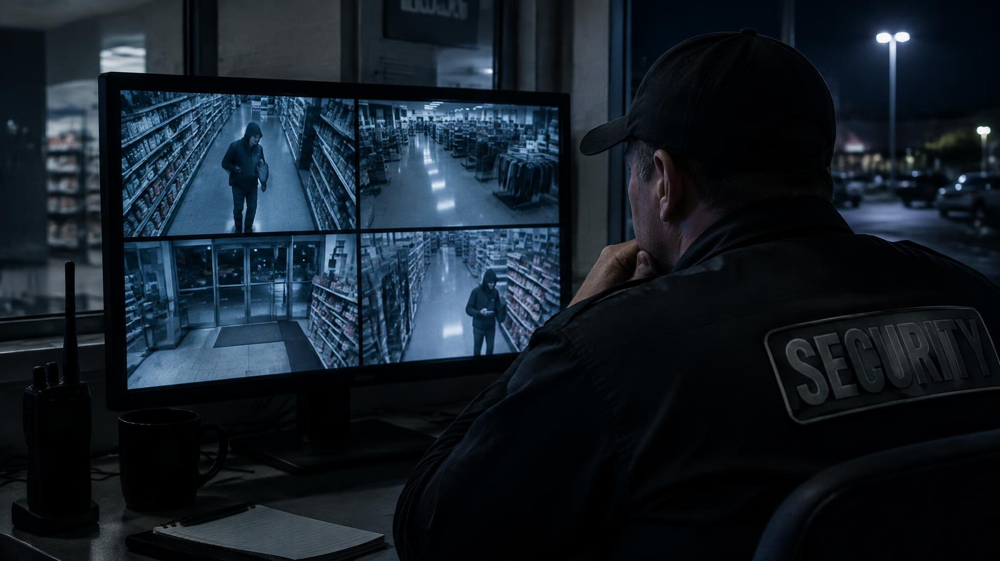 nighttime store surveillance